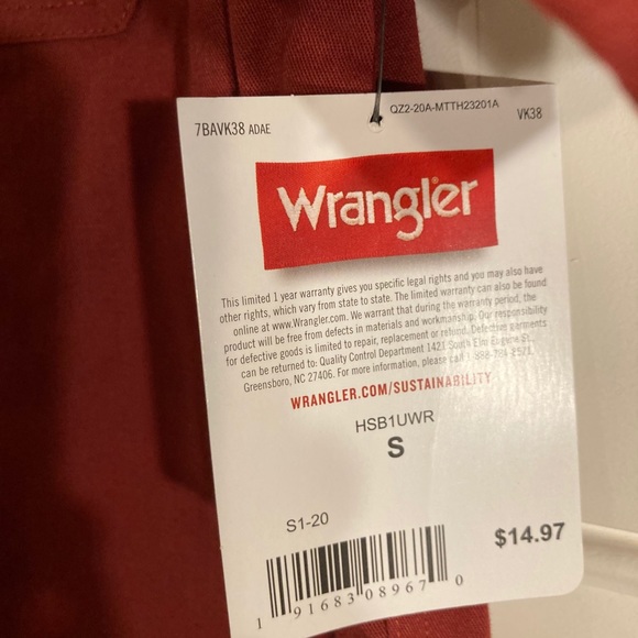 Wrangler button up shirt - Picture 7 of 10